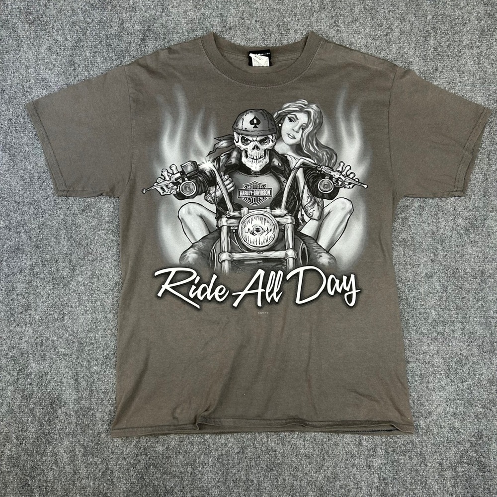 Harley-Davidson Las Vegas Ride All Day Play All Night Graphic T-Shirt Mens M